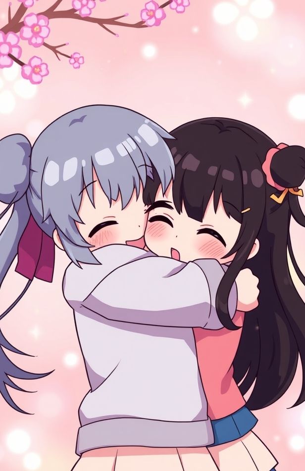 Anime Hug Wallpaper