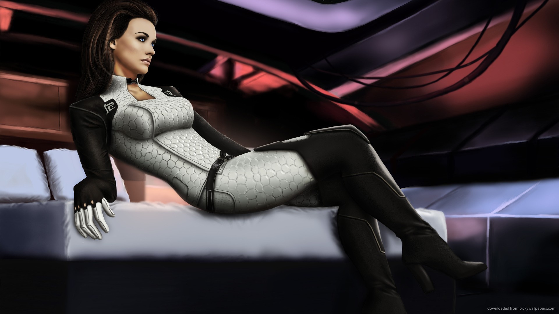 Free Download Hd Mass Effect Sexy Miranda Lawson Wallpaper [1920x1080