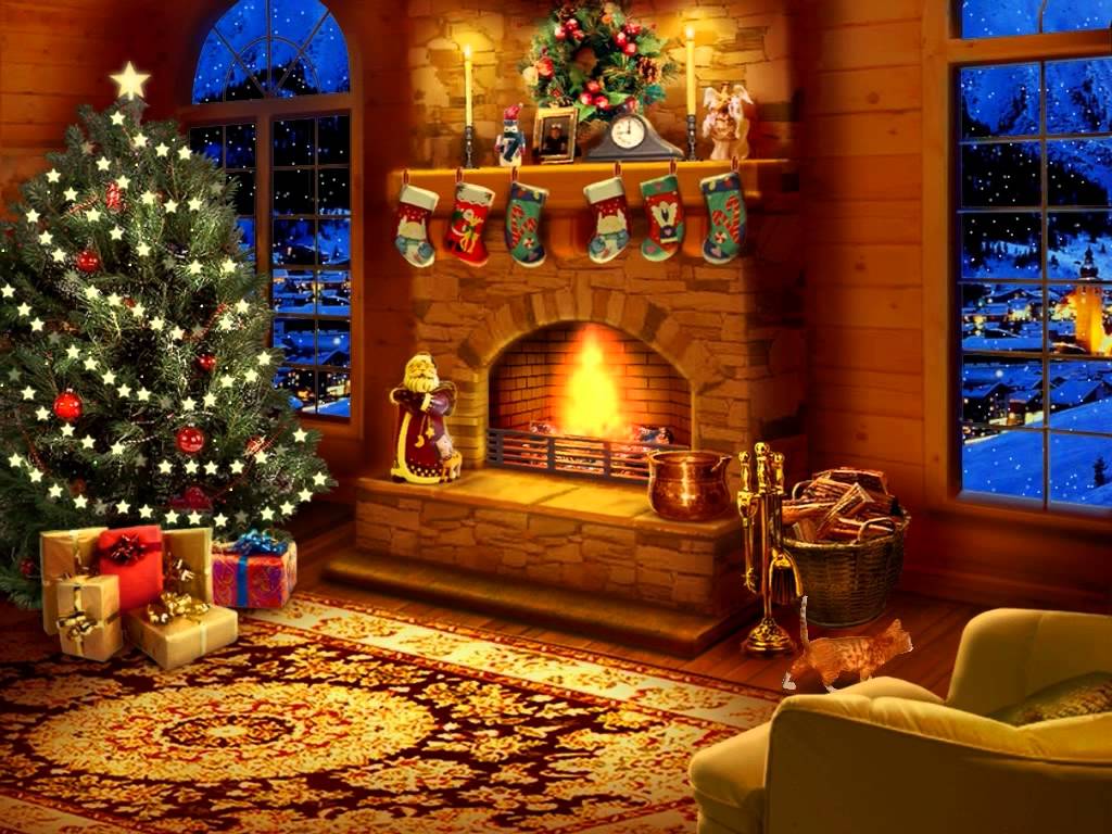  download Gallery For gt Animated Christmas Fireplace 1024x768