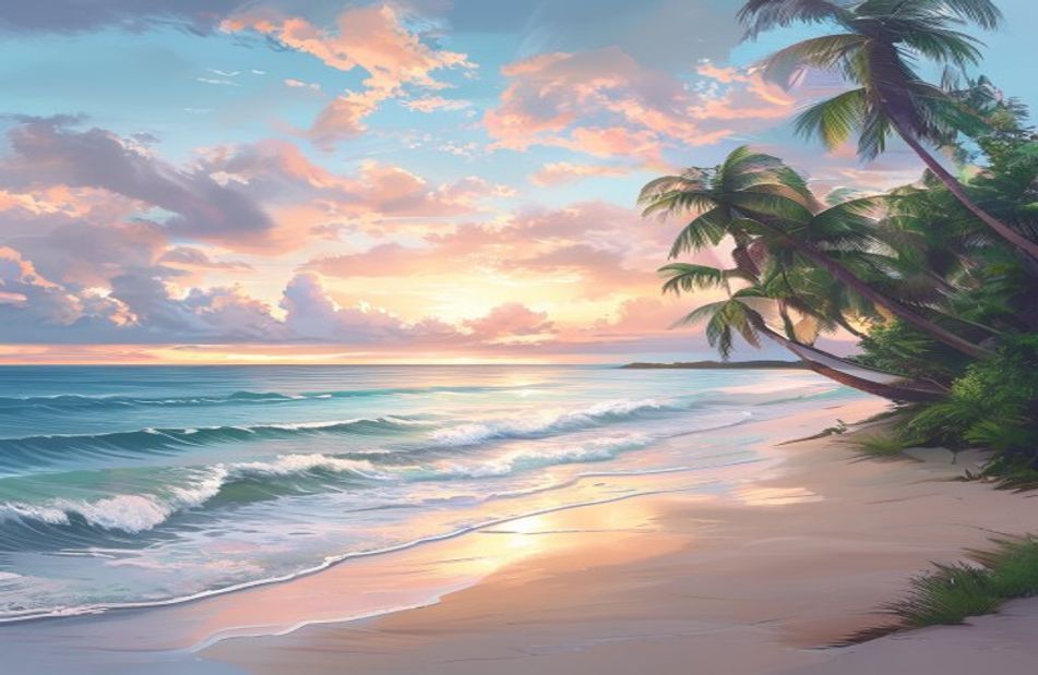 Dual Monitor Wallpaper Beach