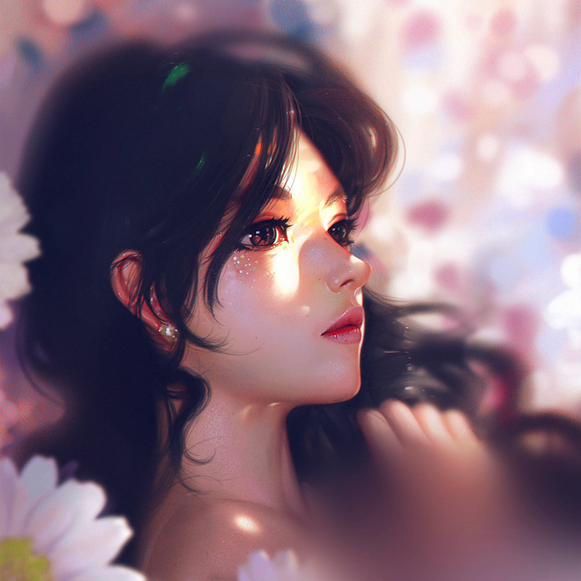 Cute Pink Girl Wallpaper