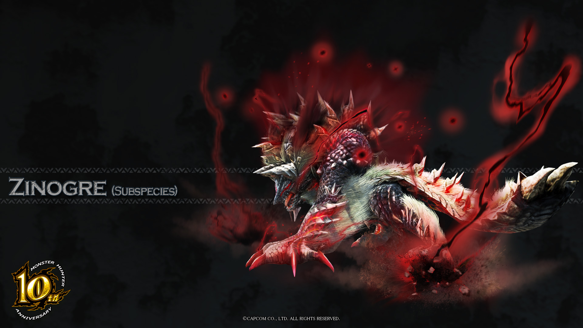 Mh 10th Anniversary Stygian Zinogre Wallpaper Jpg Monster Hunter
