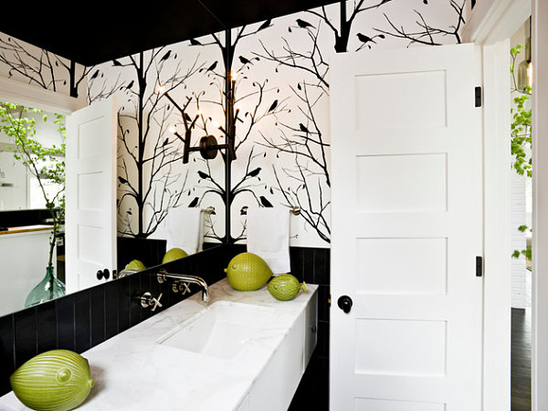 Eye Catching Wallpapered Rooms