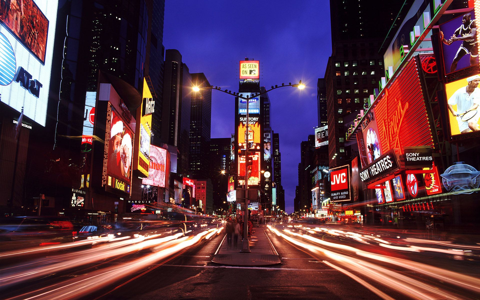 New York City Street At Night Wallpaper Places To Visit Times