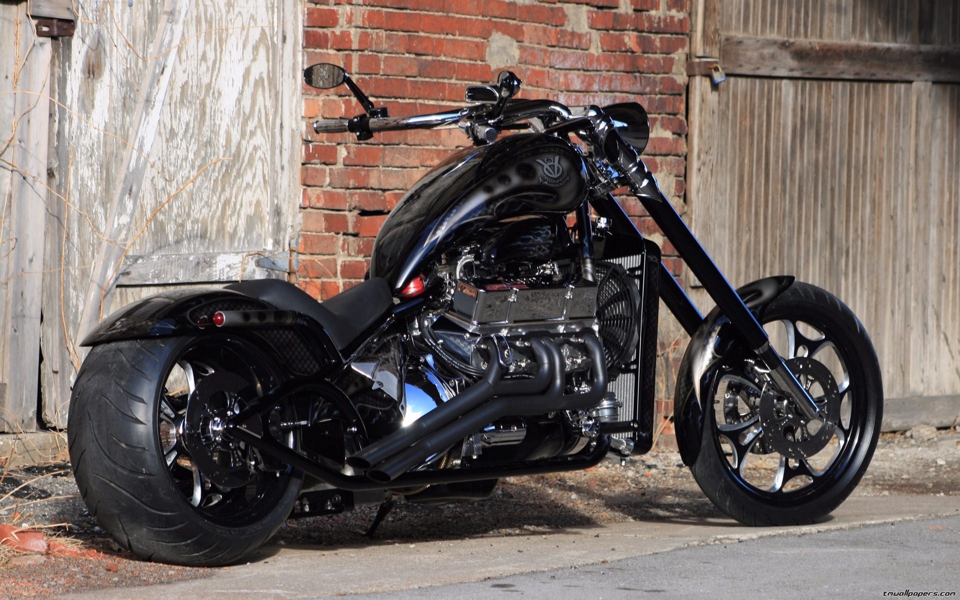 Harley Chopper Wallpaper Davidson