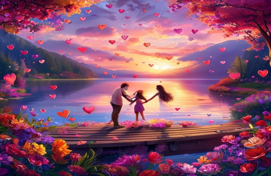 Romantic Love 3d Wallpaper