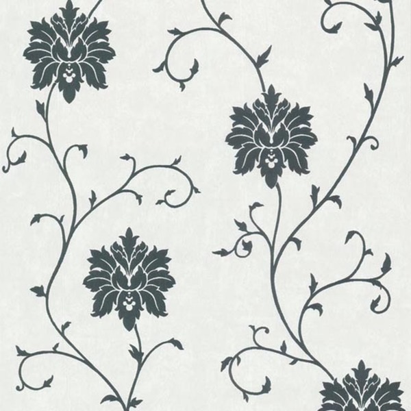 Black Floral Scroll Wallpaper Overstock Shopping