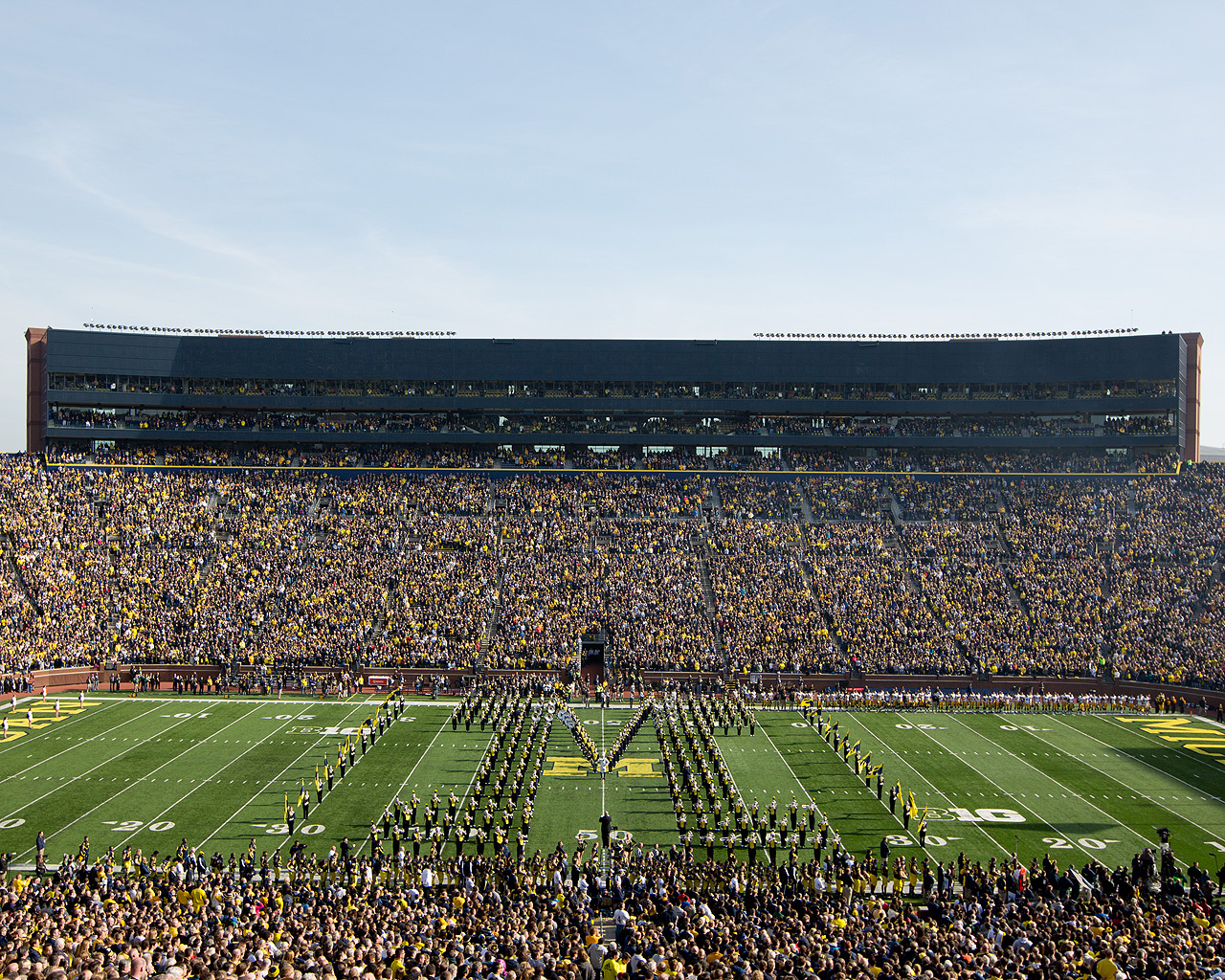 Michigan Stadium The Big House Desktop Wallpaper