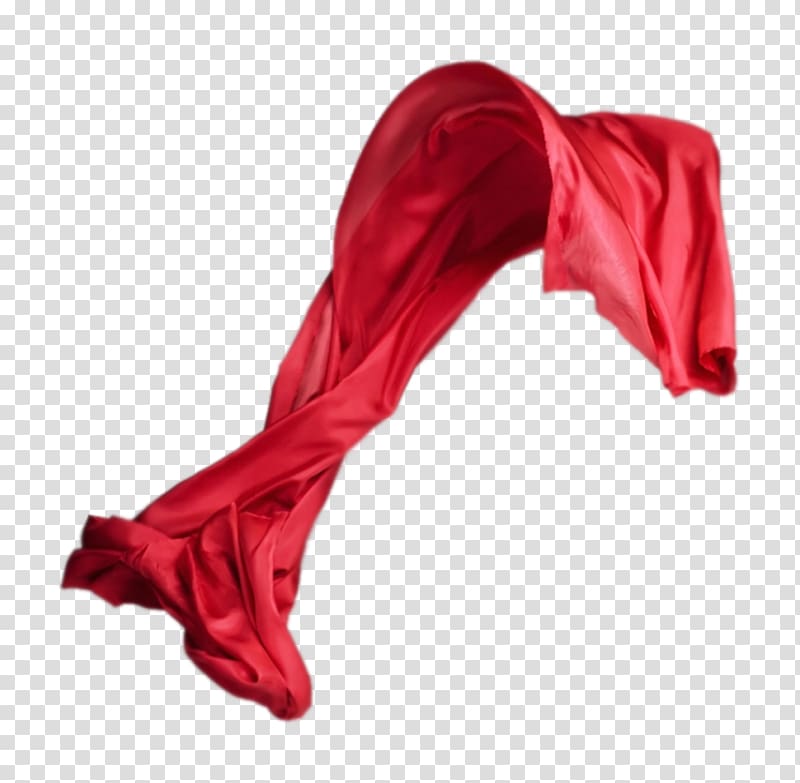 Red Shawl Scarf Getty Cape Satin Flying Silk Transparent