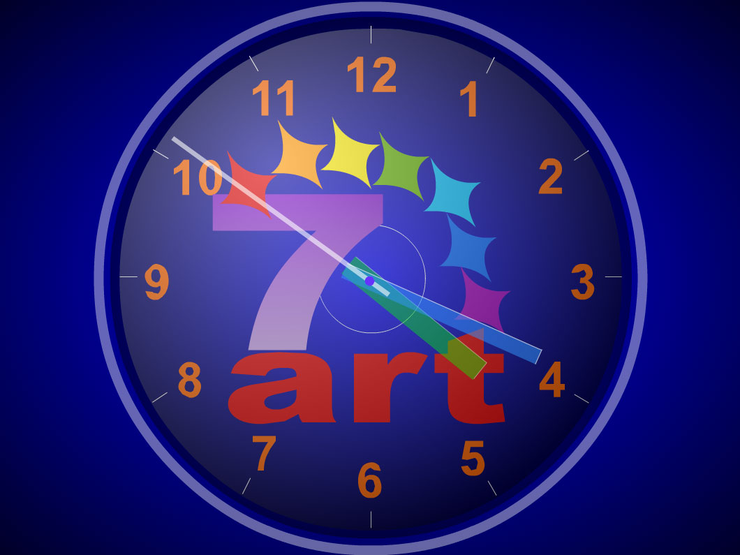 Use Your Desktop As A Major Time Machine With 7art Standard Clock