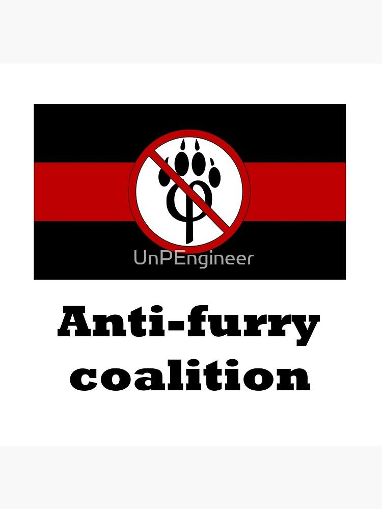 Anti Furry Coalition Art Board Print By Unpengineer