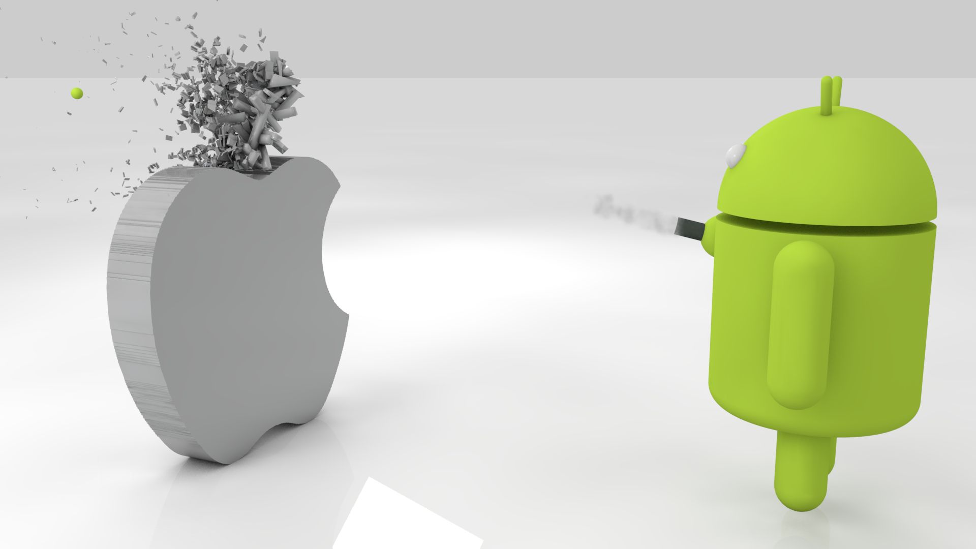 Android Vs Apple Funny Wallpaper First HD