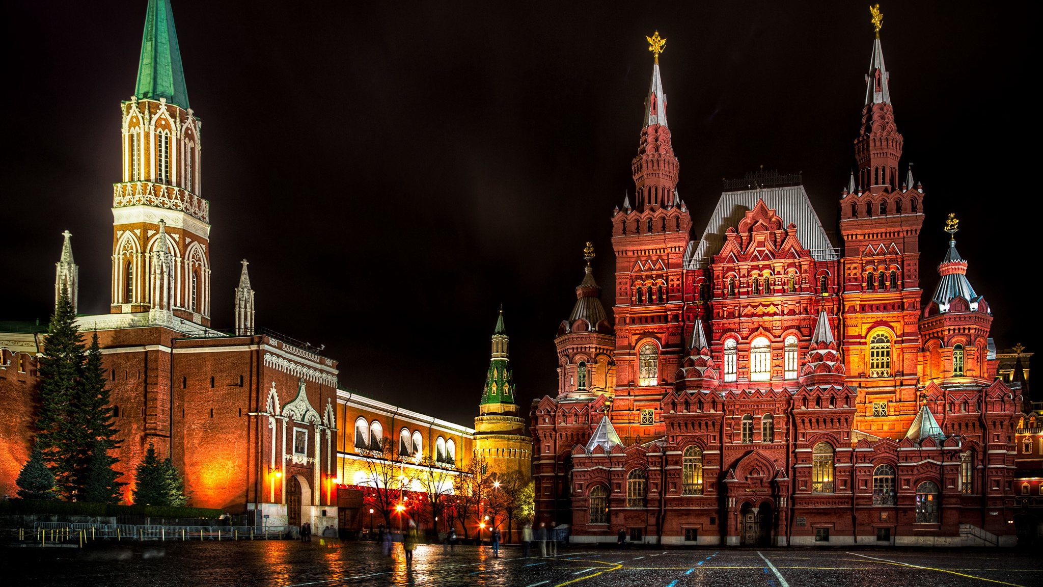 Moscow Russia Red Square St Nicholas Tower State Historical