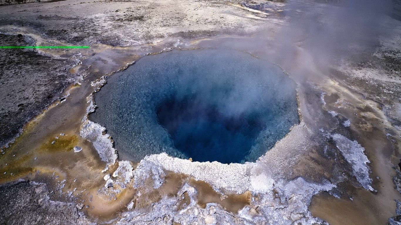 Geothermal Crater Lake Wallpaper