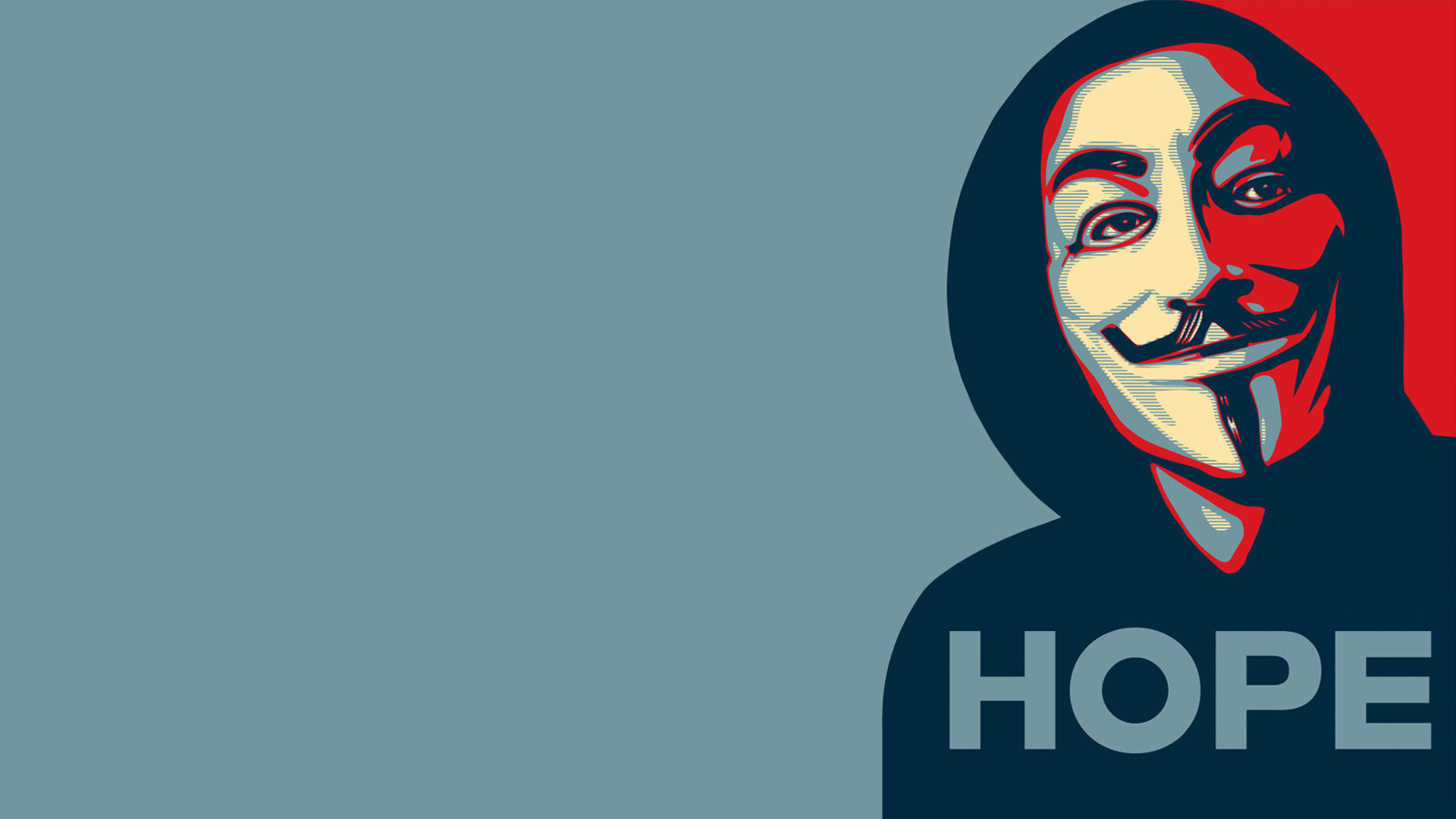 Anonymous Mask Style Wallpaper