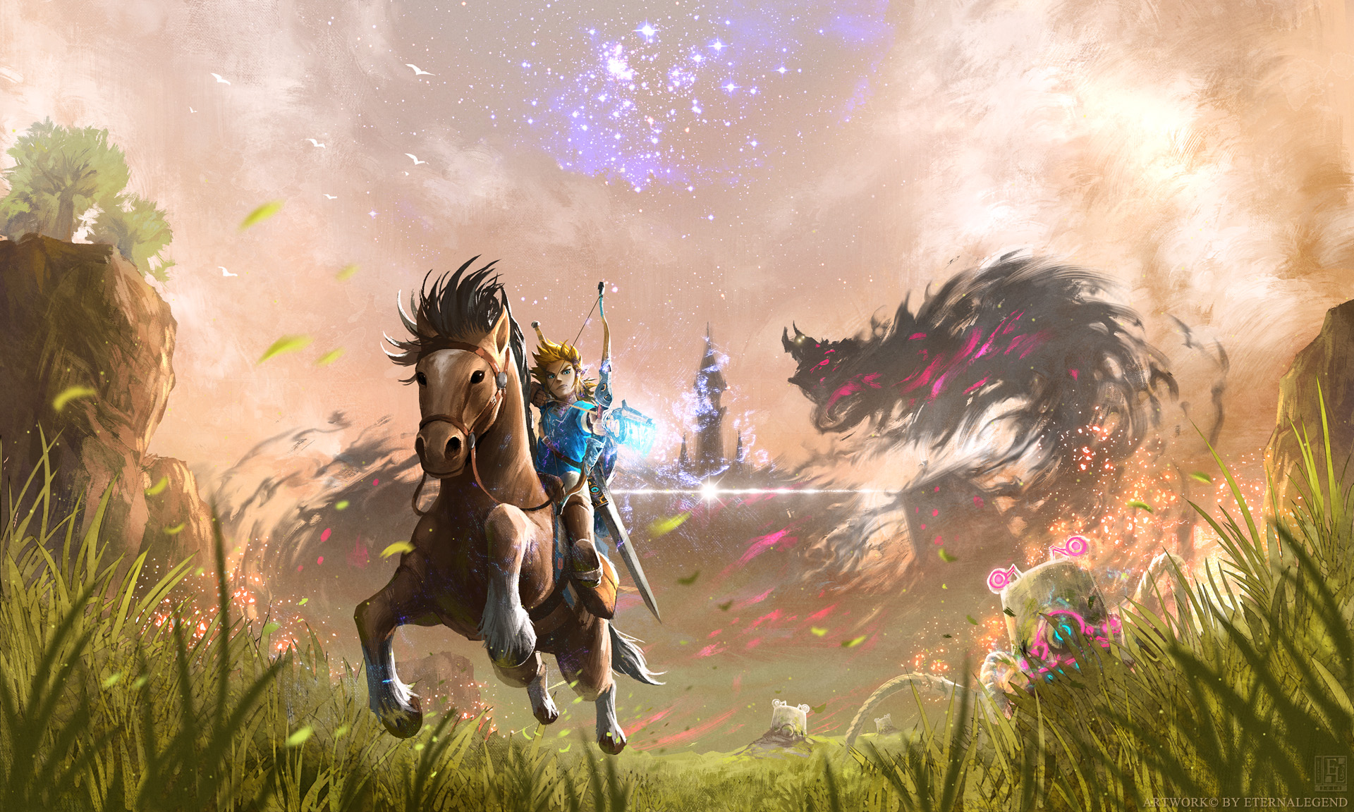 The Legend Of Zelda Breath Wild HD Wallpaper Background
