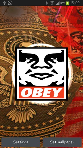 Bigger Obey Live Wallpaper For Android Screenshot