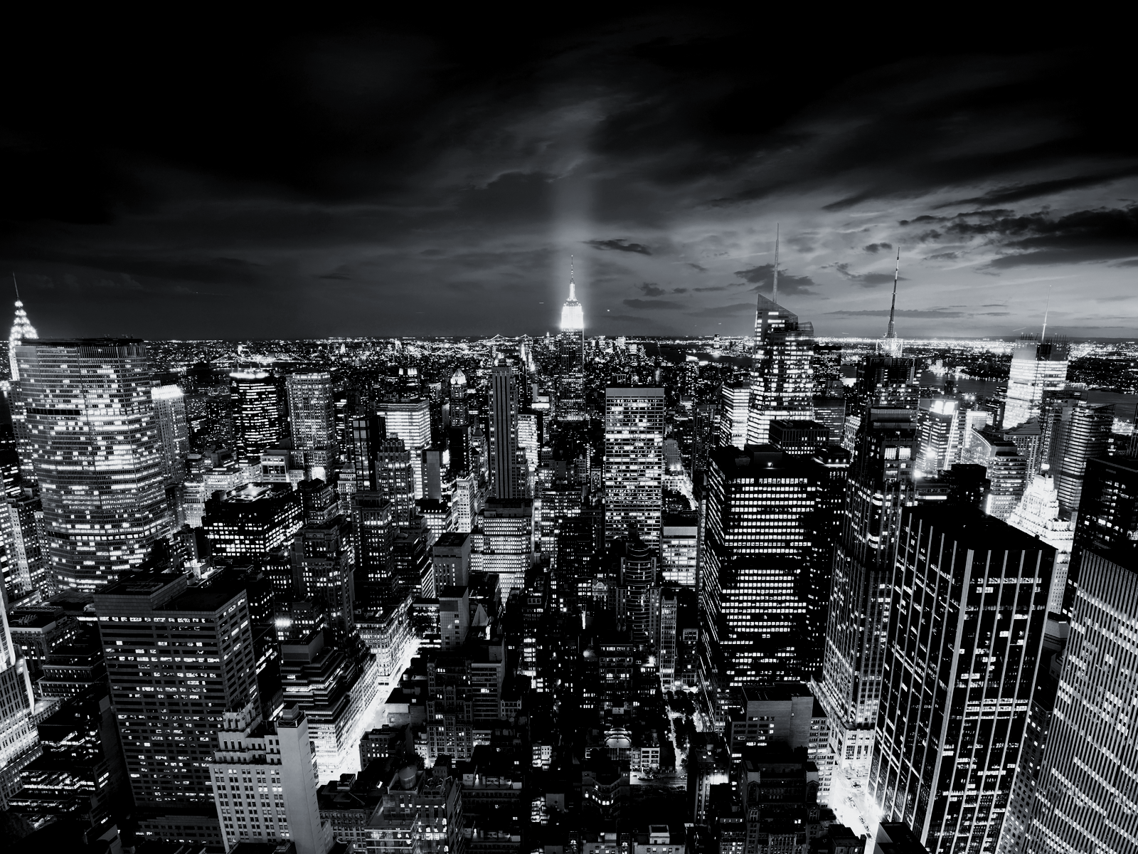Black And White City Fo Image V Png