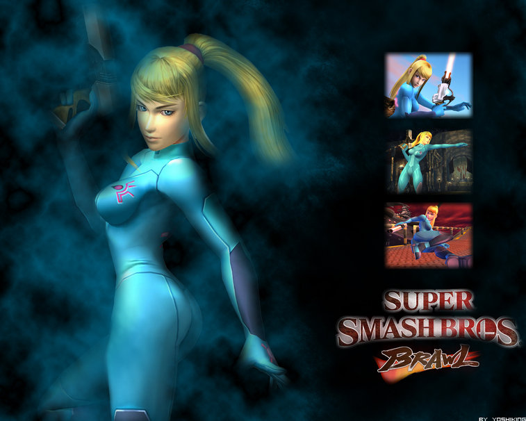 Zero Suit Samus Super Smash Bros Wallpaper
