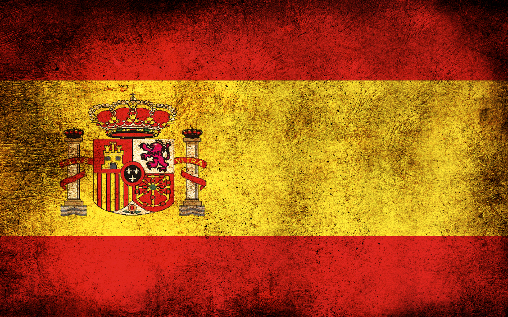 Dirty Spain Flag Wallpaper