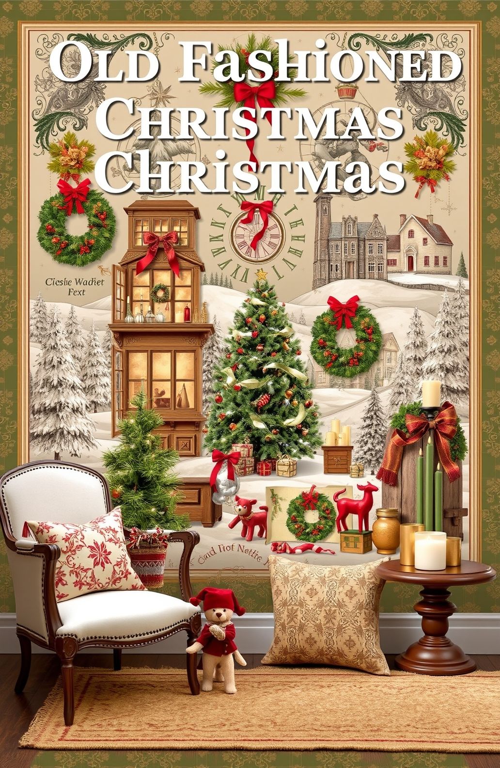 Old Fashioned Christmas Wallpaper