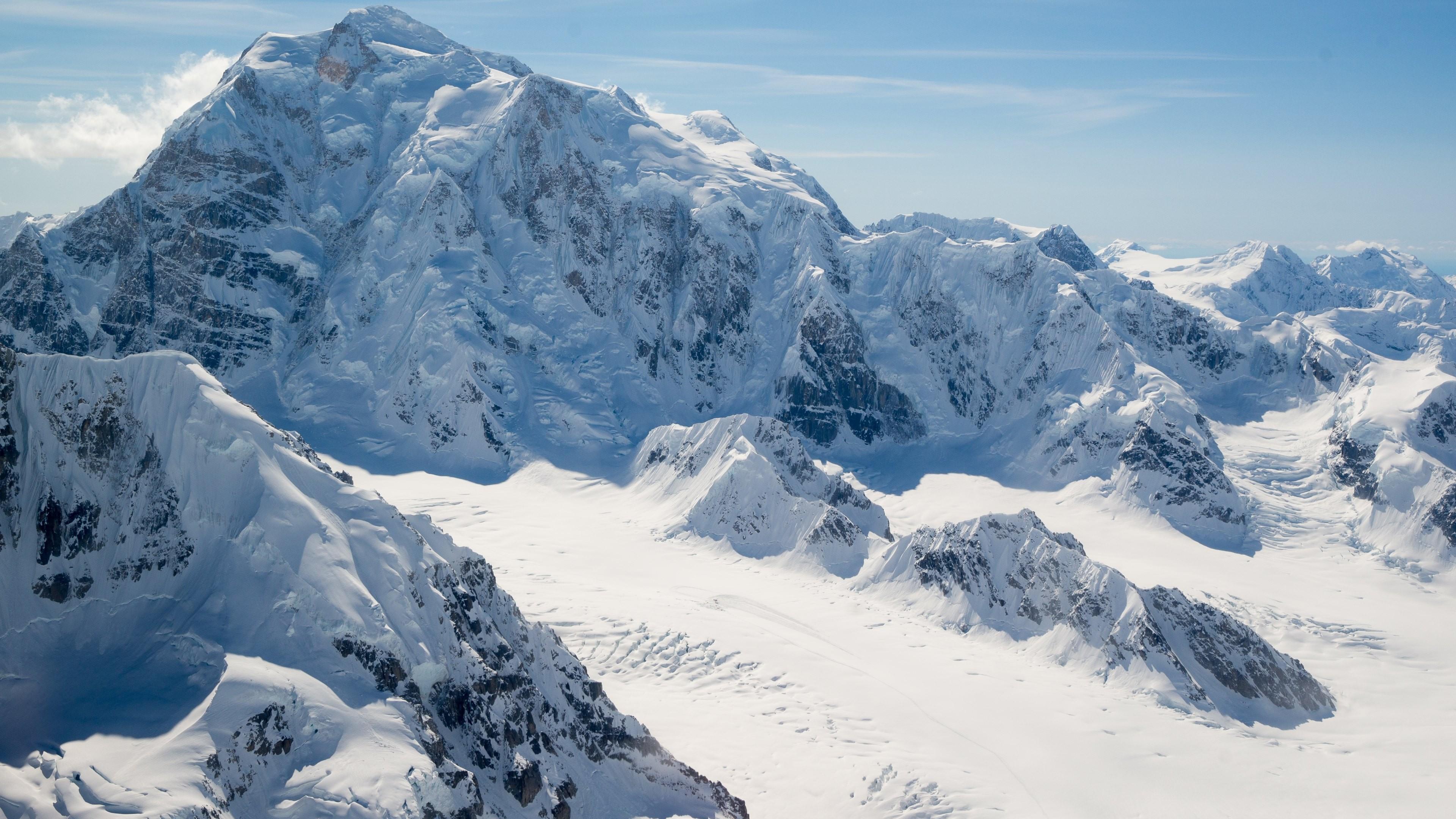 Wallpaper mountain Alaska snow winter 4k Nature 17414