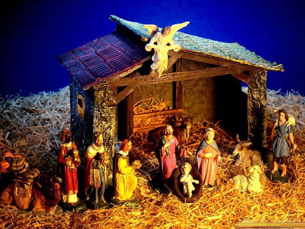 Christmas Nativity Desktop Background HD Wallpaper Background