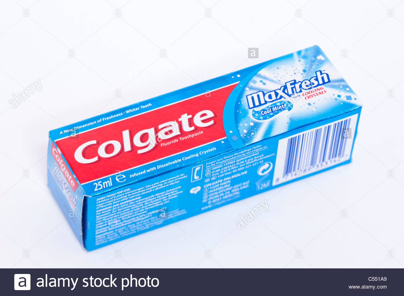 A Pack Of Colgate Maxfresh Cool Mint Toothpaste On White