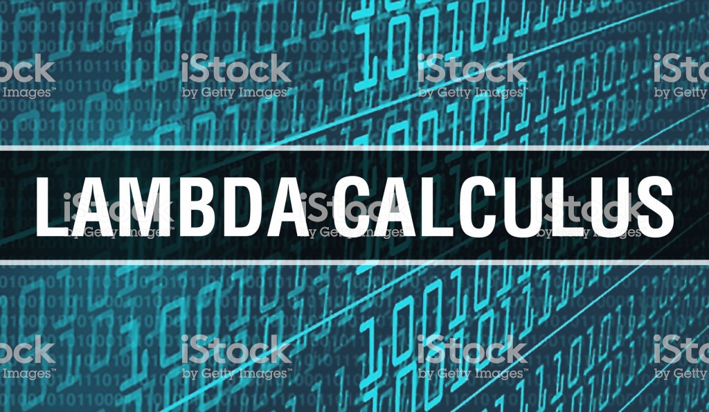 Lambda Calculus With Binary Code Digital Technology Background