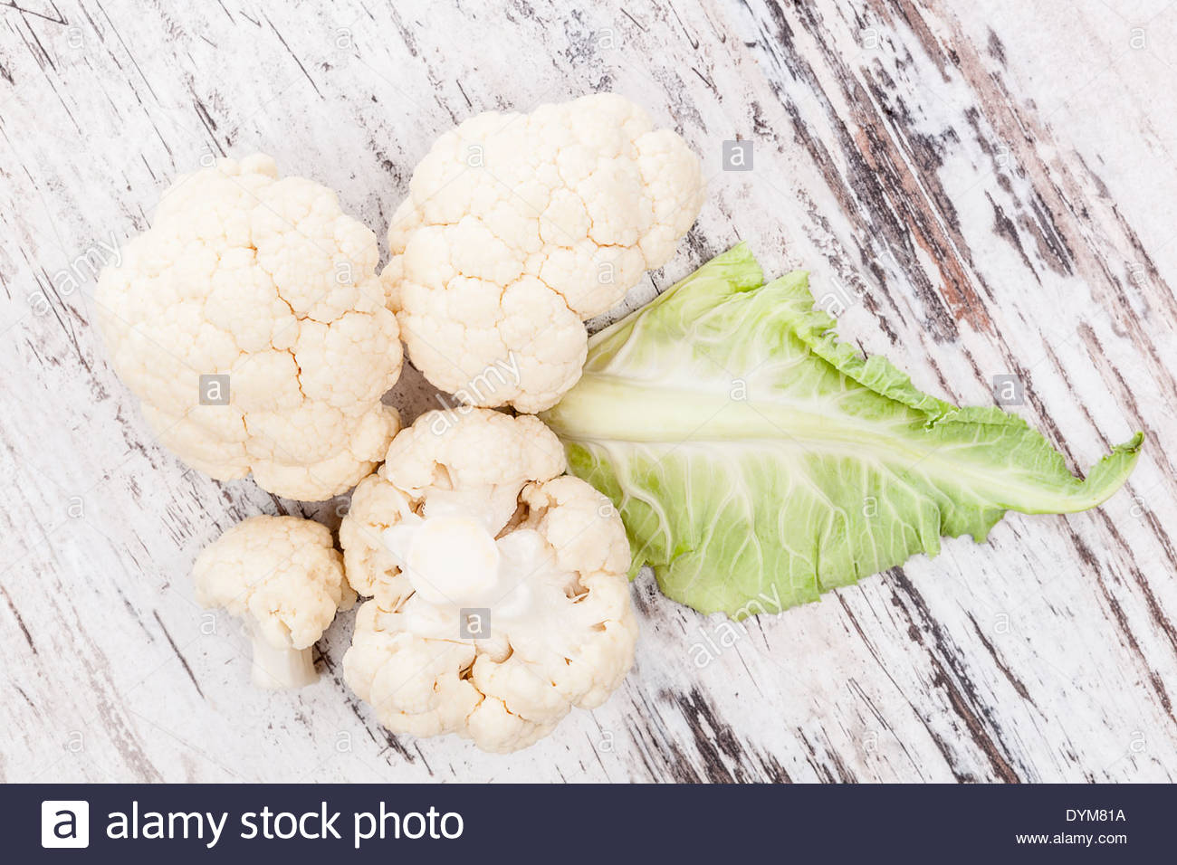 Luxurious Cauliflower Background Stock Photos