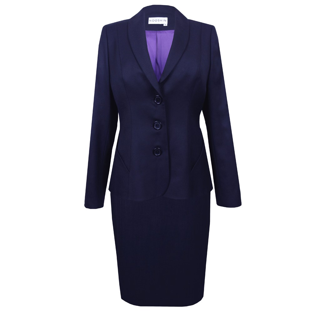 Navy Blue Skirt Suits At Pinstripe Pearls The Penny