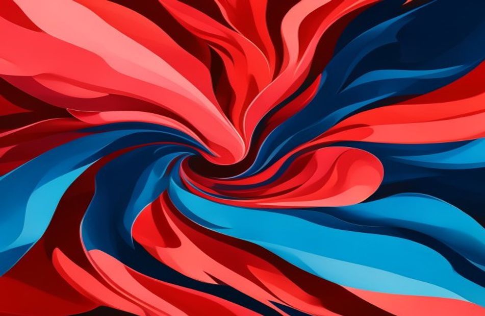 Red And Blue Fire Wallpaper