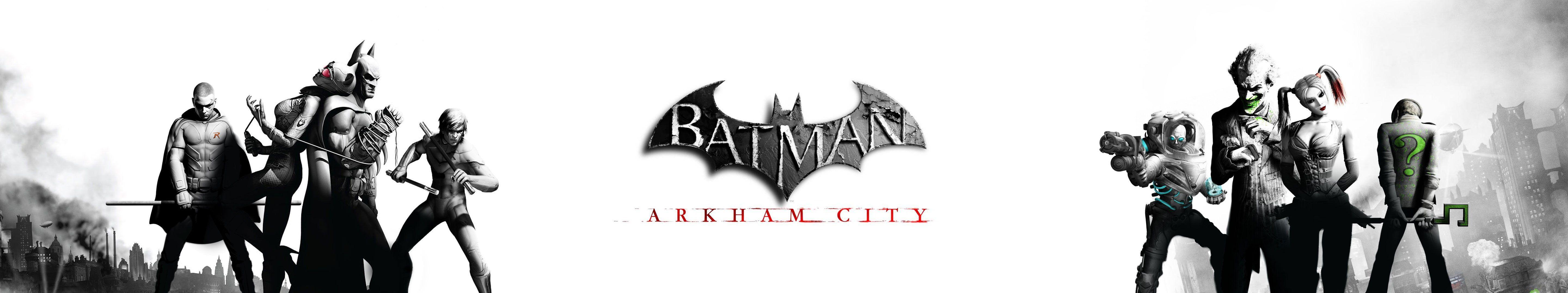 Arkham Batman City Film Monitors Movie Multi Multiple