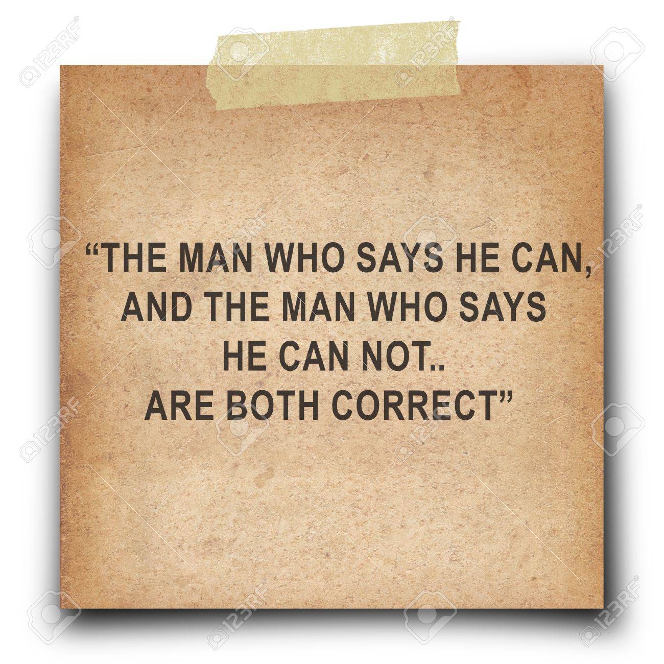 Inspirational Quote By Confucius On Old Paper Short Note
