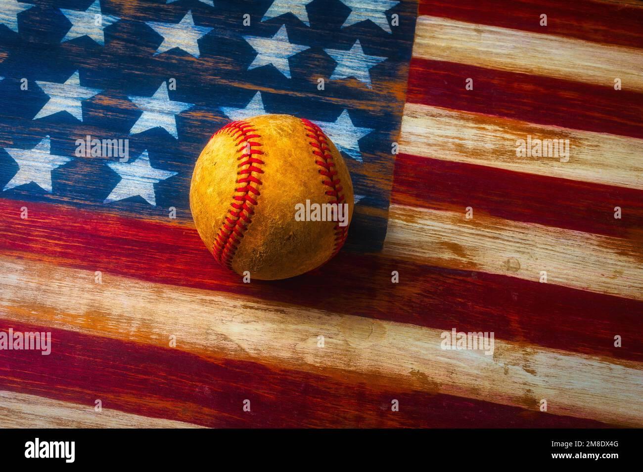 Baseball all star game american flag hi res stock photography and
