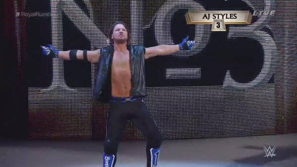 Result Man Royal Rumble Match Aj Styles Debut Lesnar Hhh