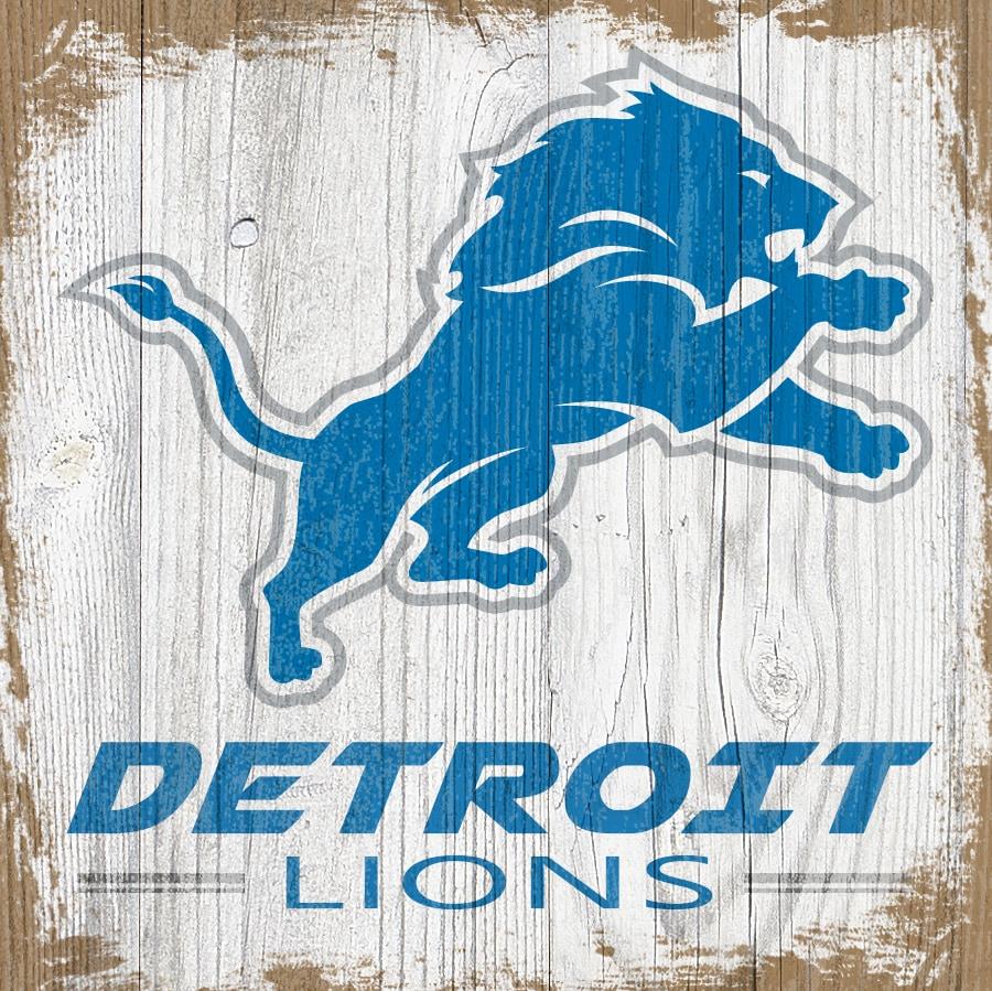 Detroit Lions X Team Logo Block