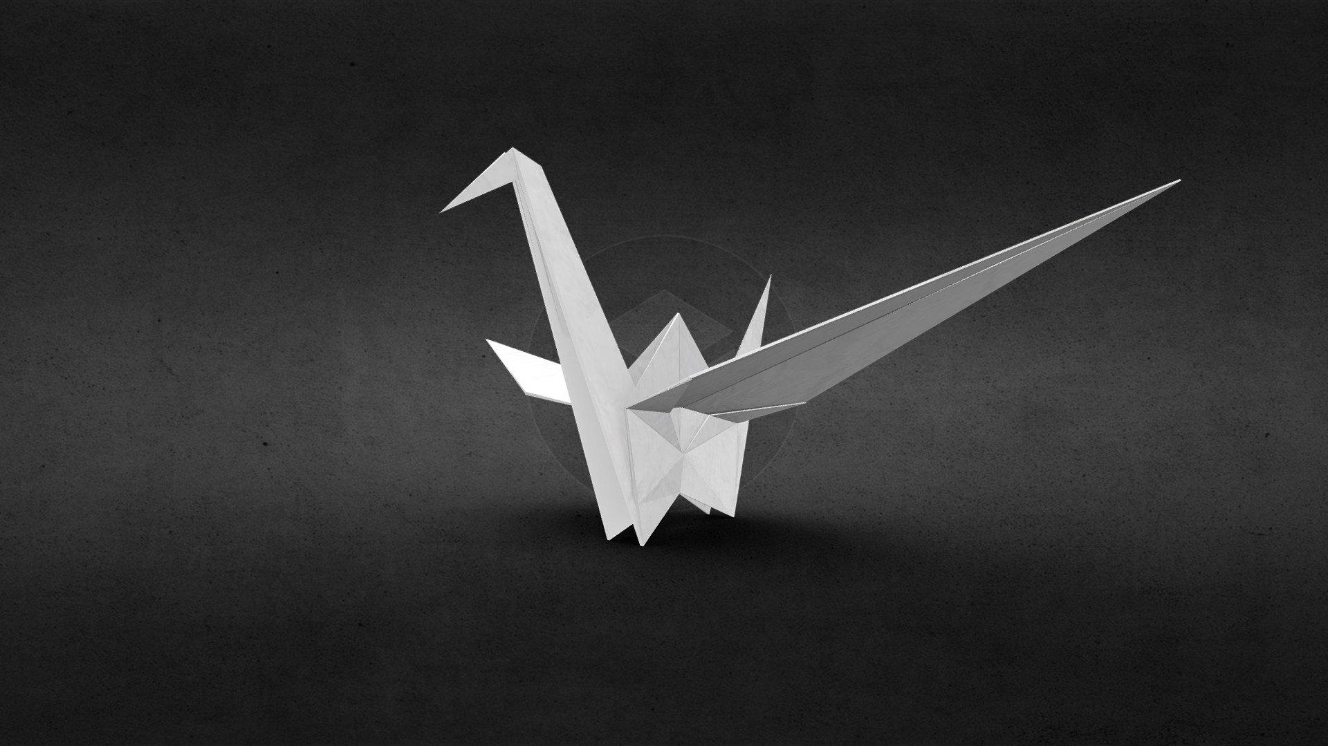 3d Origami Crane Model By Juang3d