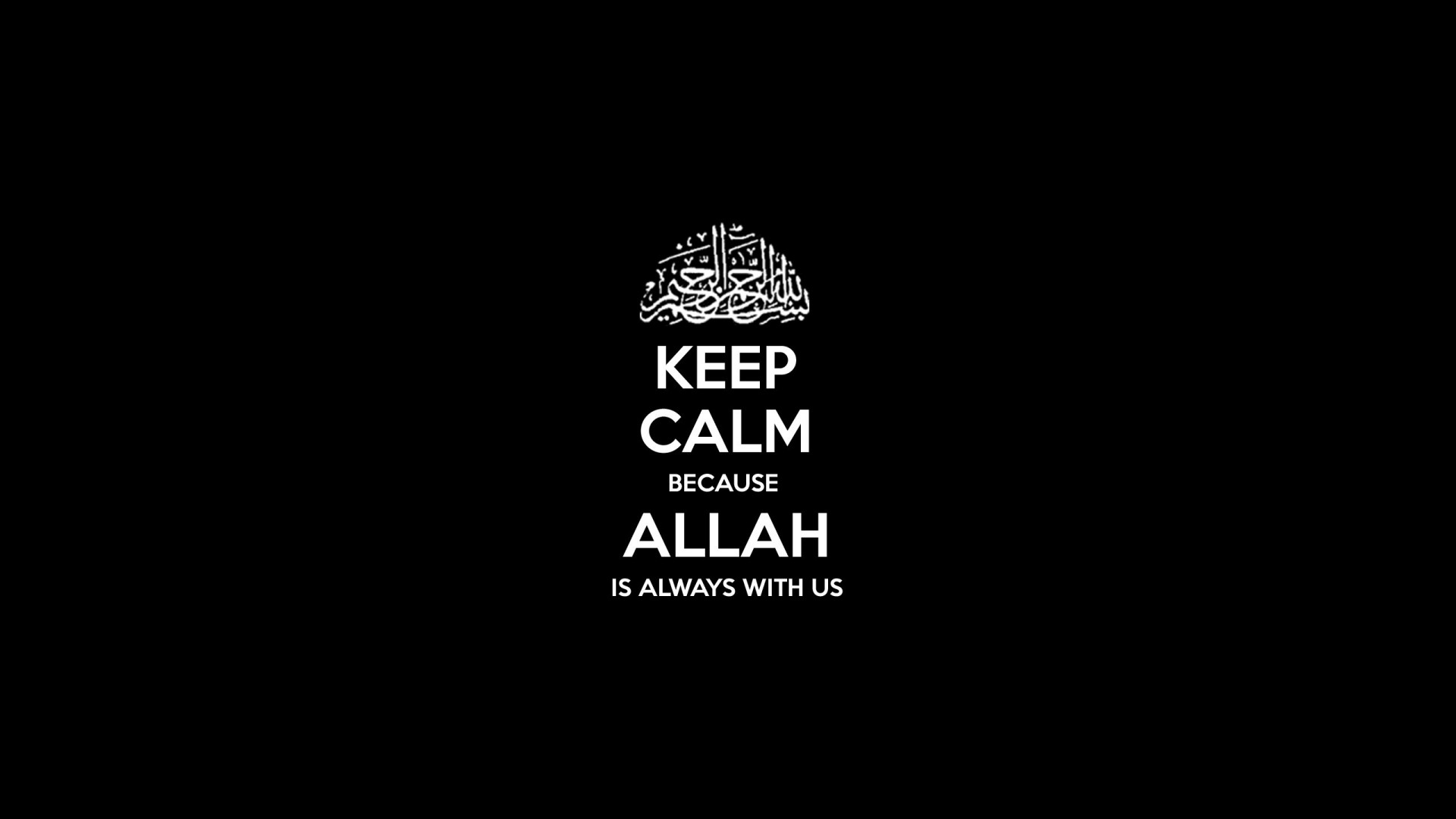 Keep Calm And Allah Quotes Background HD Wallpaper