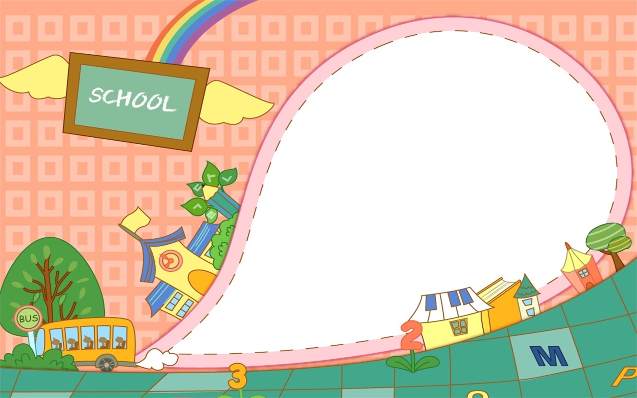 School Theme Powerpoint Background Templates And