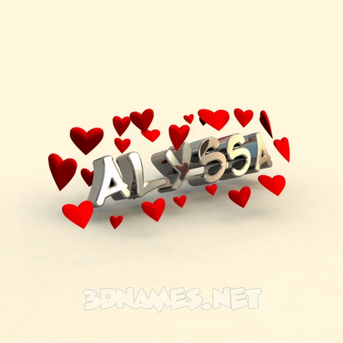 Pre Of In Love For Name Alyssa
