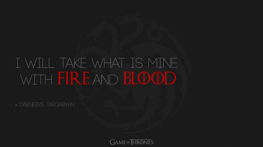Daenerys Targaryen Quote From Game Of Thrones 4k Wallpaper