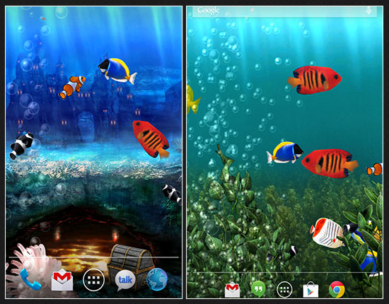 Free download Download Aquarium Live Wallpaper App [550x430] for your