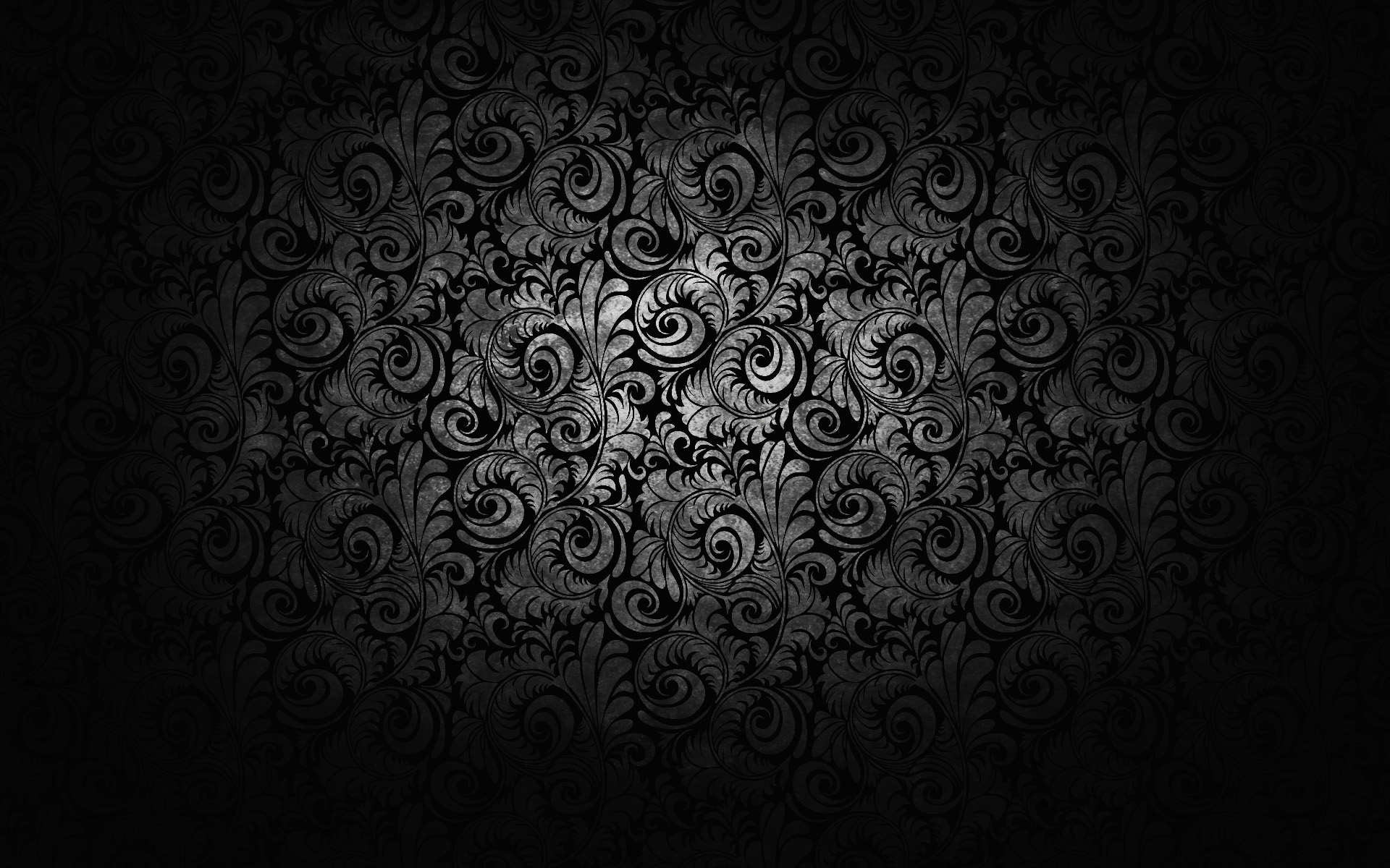 Black Floral HD Wallpaper Background