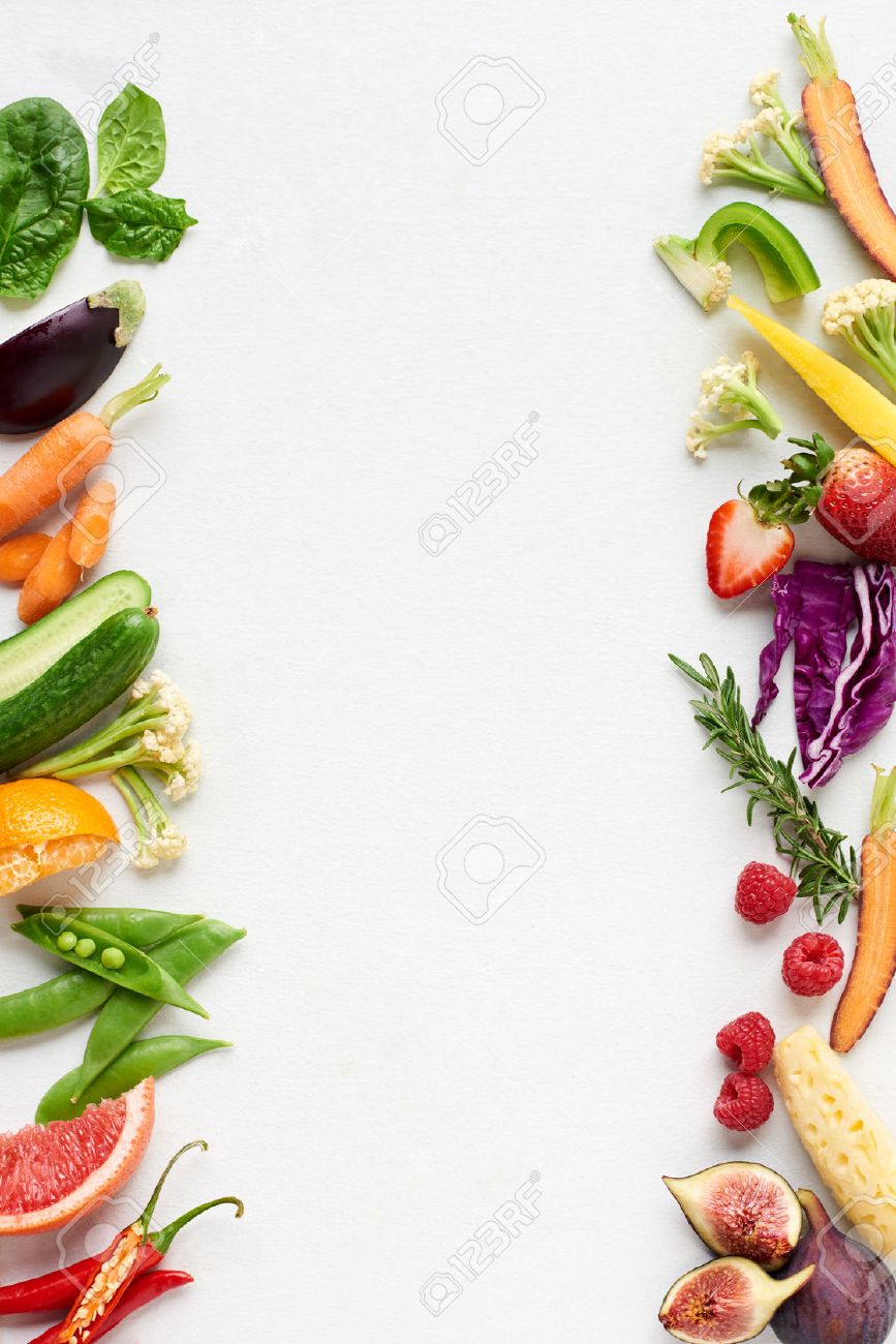 Free download Fresh Produce Background Side Border Of Organic Produce