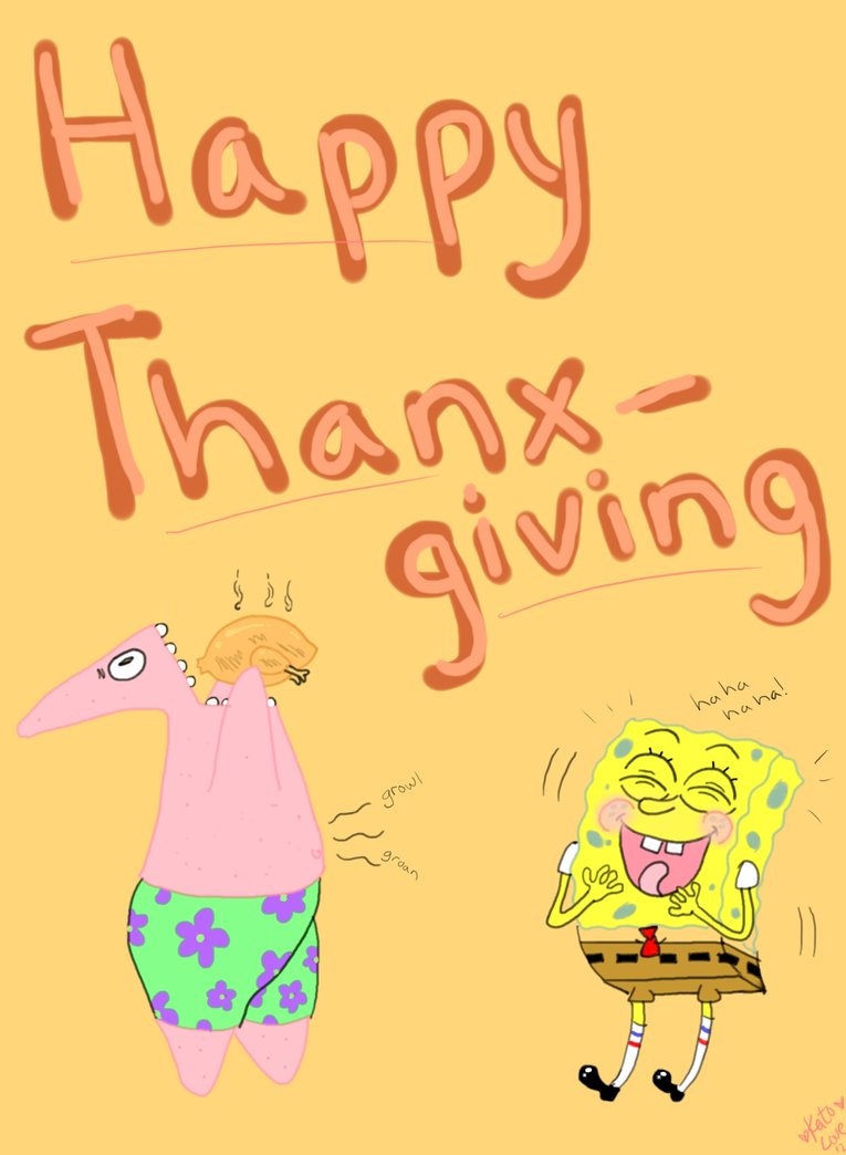 Spongebob Thanksgiving By Katolove