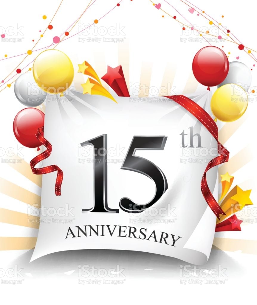 Free download 15th Anniversary Celebration With Colorful Confetti And ...