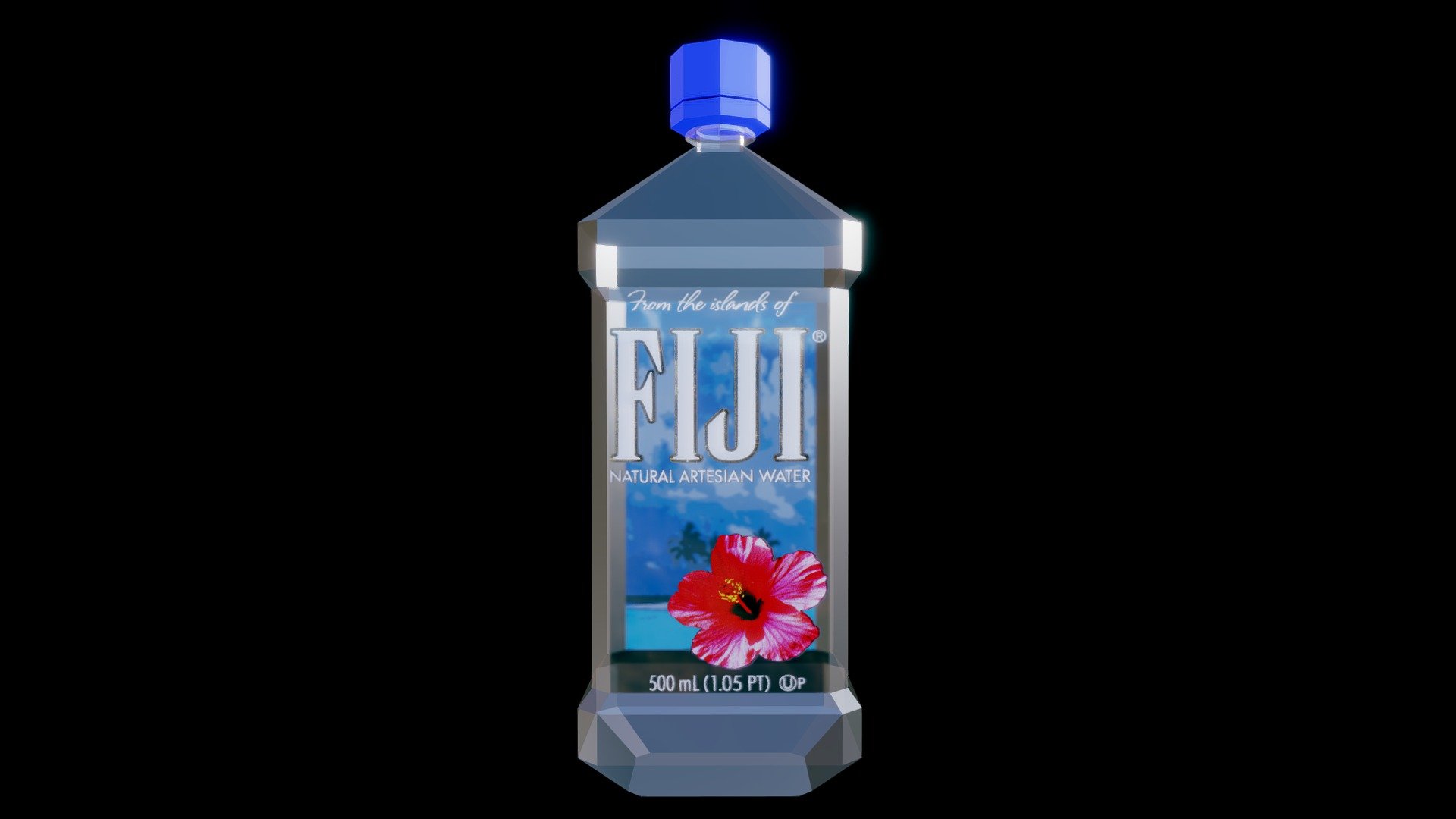 Fiji Water Bottle 3d Model By Diego T Yamaguchi