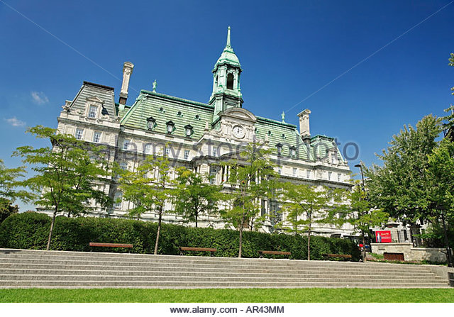 Montreal City Hall Hotel De Ville Located In Old