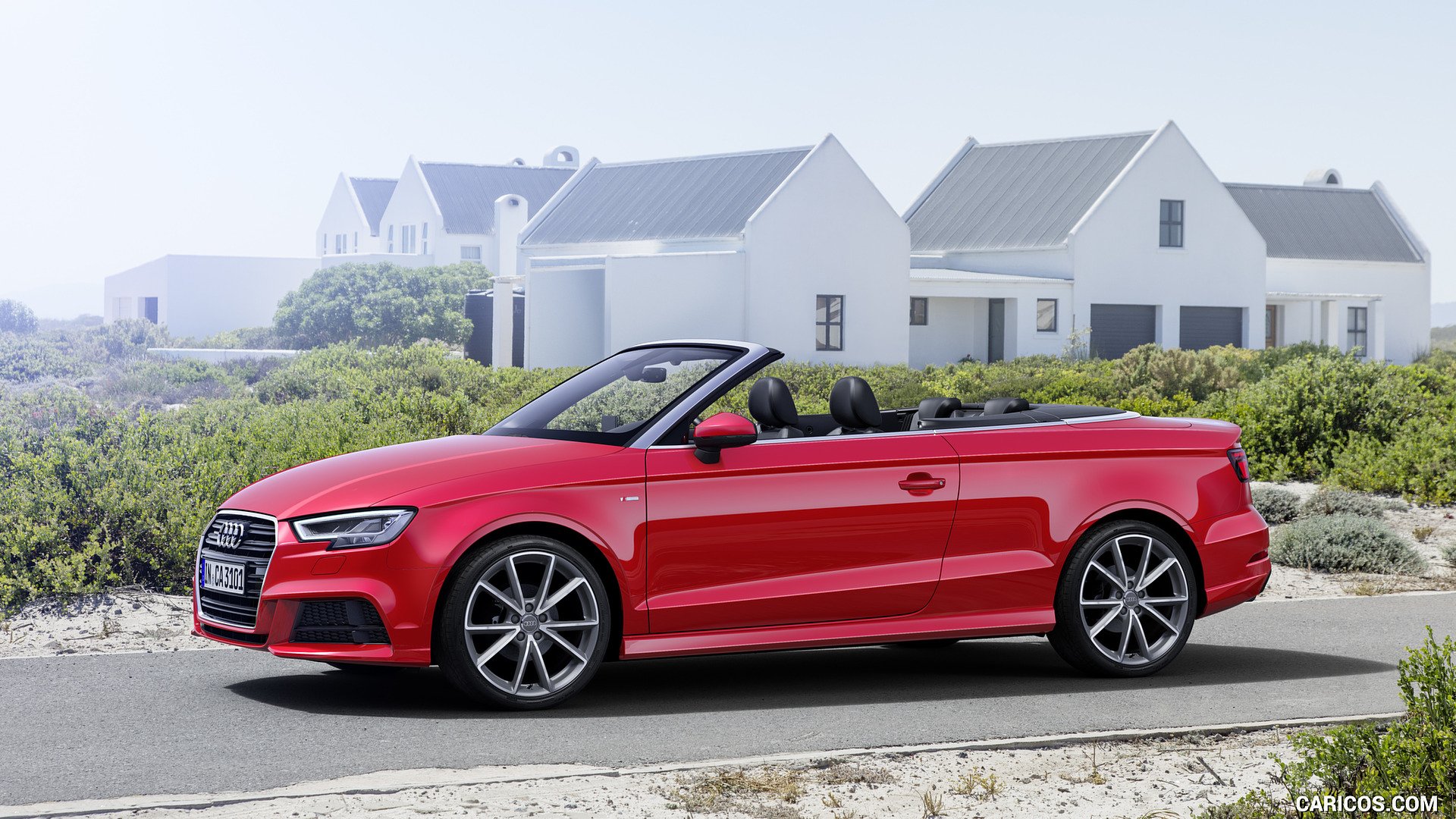 2017 Audi A3 Cabriolet Color Misano Red   Side HD Wallpaper 13 1920x1080